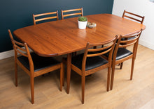 Load image into Gallery viewer, Retro Teak 1960s G Plan Fresco Dining Table &amp; 6 Six Chairs By Victor Wilkins