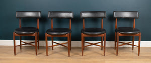 Retro 1960s Teak GPlan Fresco Dining Table & 4 Four Chairs By Victor Wilkins