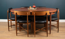 Load image into Gallery viewer, Retro Teak GPlan 1960s Fresco Dining Table &amp; 6 Six Chairs By Victor Wilkins