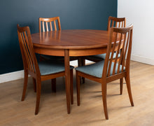 Load image into Gallery viewer, Retro Teak GPlan 1960s Fresco Dining Table &amp; 4 Six Chairs By Victor Wilkins