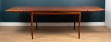 Load image into Gallery viewer, Retro Teak 1960s Extending Dining Table &amp; Six 6 Chairs By LB Kofod Larsen