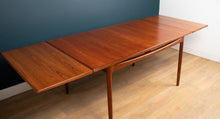 Load image into Gallery viewer, Retro Teak 1960s Extending Dining Table &amp; Six 6 Chairs By LB Kofod Larsen