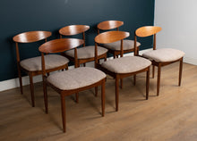 Load image into Gallery viewer, Retro Teak 1960s Extending Dining Table &amp; Six 6 Chairs By LB Kofod Larsen