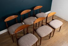 Load image into Gallery viewer, Retro Teak 1960s Extending Dining Table &amp; Six 6 Chairs By LB Kofod Larsen