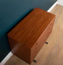 Load image into Gallery viewer, Retro Teak 1960s Danish Chest Of Drawers On Metal Legs