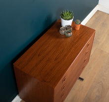 Load image into Gallery viewer, Retro Teak 1960s Danish Chest Of Drawers On Metal Legs