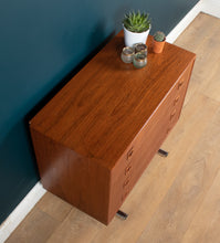 Load image into Gallery viewer, Retro Teak 1960s Danish Chest Of Drawers On Metal Legs