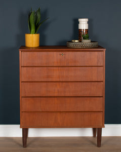 Retro Teak 1960s Danish Chest Of Drawers