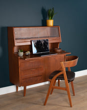 Load image into Gallery viewer, Retro Danish 1960s Teak Desk Bureau