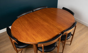 Retro Teak GPlan 1960s Fresco Dining Table & 8 Eight Chairs By Victor Wilkins