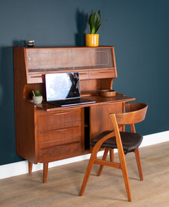 Retro Danish 1960s Teak Desk Bureau