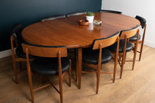 Load image into Gallery viewer, Retro Teak GPlan 1960s Fresco Dining Table &amp; 8 Eight Chairs By Victor Wilkins