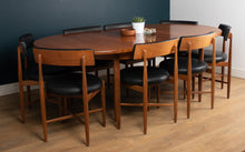 Load image into Gallery viewer, Retro Teak GPlan 1960s Fresco Dining Table &amp; 8 Eight Chairs By Victor Wilkins