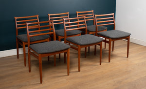 Retro Danish H. Sigh & Søns Møbelfabrik Draw Leaf Extending Dining Table & Six Erling Torvits Sold Teak Chairs