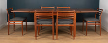 Load image into Gallery viewer, Retro Danish H. Sigh &amp; Søns Møbelfabrik Draw Leaf Extending Dining Table &amp; Six Erling Torvits Sold Teak Chairs