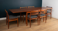 Load image into Gallery viewer, Retro Danish H. Sigh &amp; Søns Møbelfabrik Draw Leaf Extending Dining Table &amp; Six Erling Torvits Sold Teak Chairs