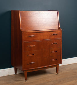 Retro Teak 1960s Jentique Bureau Writing Desk