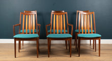 Load image into Gallery viewer, Retro Teak GPlan 1960s Fresco Dining Table &amp; 6 Six Chairs By Victor Wilkins