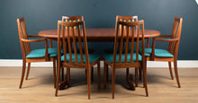 Load image into Gallery viewer, Retro Teak GPlan 1960s Fresco Dining Table &amp; 6 Six Chairs By Victor Wilkins