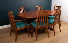 Load image into Gallery viewer, Retro Teak GPlan 1960s Fresco Dining Table &amp; 6 Six Chairs By Victor Wilkins