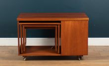 Load image into Gallery viewer, Retro Teak 1960s Mcintosh Coffee Table Nest of Tables With Bar