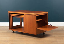 Load image into Gallery viewer, Retro Teak 1960s Mcintosh Coffee Table Nest of Tables With Bar