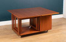 Load image into Gallery viewer, Retro Teak 1960s Mcintosh Coffee Table Nest of Tables With Bar