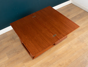 Retro Teak 1960s Mcintosh Coffee Table Nest of Tables With Bar