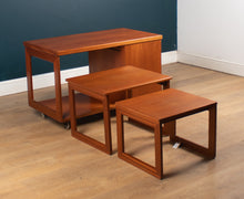 Load image into Gallery viewer, Retro Teak 1960s Mcintosh Coffee Table Nest of Tables With Bar