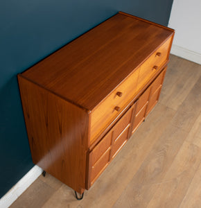 Retro Teak 1960s Nathan Squares Sideboard On Hairpin Legs