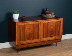 Restored Mid Century Danish Rosewood Sideboard TV Cabinet On Hairpin Legs