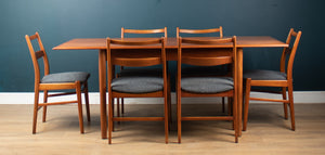 1960s Danish Planktop Dining Table & Six Chairs By Yngve Ekström for Troeds Minett