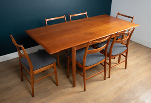 1960s Danish Planktop Dining Table & Six Chairs By Yngve Ekström for Troeds Minett