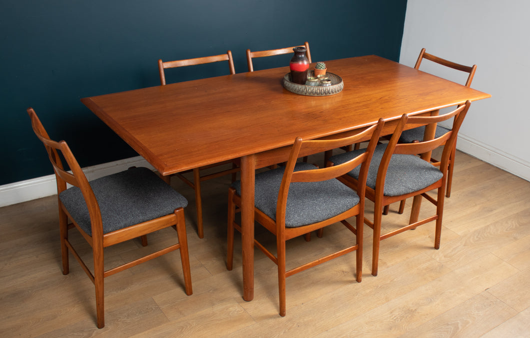 1960s Danish Planktop Dining Table & Six Chairs By Yngve Ekström for Troeds Minett