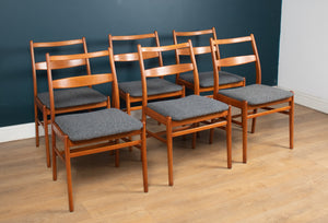 1960s Danish Planktop Dining Table & Six Chairs By Yngve Ekström for Troeds Minett