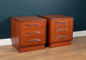 Pair Of Retro Teak 1960s G Plan Fresco Bedside Cabinets By Victor Wilkins