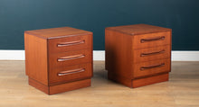 Load image into Gallery viewer, Pair Of Retro Teak 1960s G Plan Fresco Bedside Cabinets By Victor Wilkins