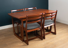 Load image into Gallery viewer, Retro Teak 1960s Portwood Extending Dining Table &amp; 4 Four Chairs