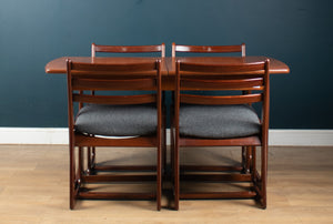 Retro Teak 1960s Portwood Extending Dining Table & 4 Four Chairs