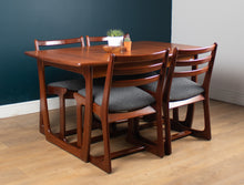 Load image into Gallery viewer, Retro Teak 1960s Portwood Extending Dining Table &amp; 4 Four Chairs