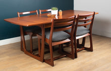 Load image into Gallery viewer, Retro Teak 1960s Portwood Extending Dining Table &amp; 4 Four Chairs