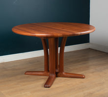 Load image into Gallery viewer, Retro 1960s Long Danish Extending Solid Dining Table in Teak from Dyrlund