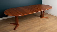 Load image into Gallery viewer, Retro 1960s Long Danish Extending Solid Dining Table in Teak from Dyrlund