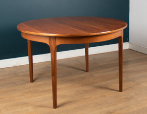 Retro Teak 1960s Round Dining Table & Four Space Saving Chairs By Nathan