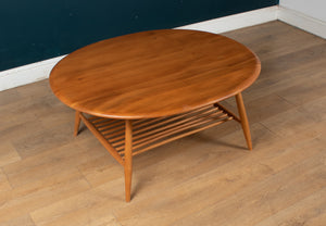 Retro Vintage Solid Elm Ercol Model 454 Supper Table, Coffee Table