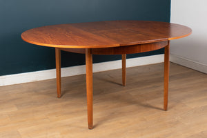 Retro Teak 1960s Space Saving Dining Table & Six Chairs