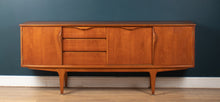 Load image into Gallery viewer, Retro Teak 1960s Jentique Mid Century Sideboard With Folded Handles