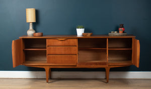 Retro Teak 1960s Jentique Mid Century Sideboard With Folded Handles