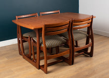 Load image into Gallery viewer, Retro Teak 1960s Portwood Extending Dining Table &amp; 4 Four Chairs