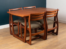 Load image into Gallery viewer, Retro Teak 1960s Portwood Extending Dining Table &amp; 4 Four Chairs